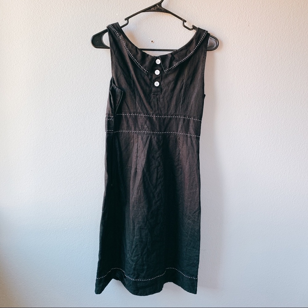 Pre Mod Black Button Dress